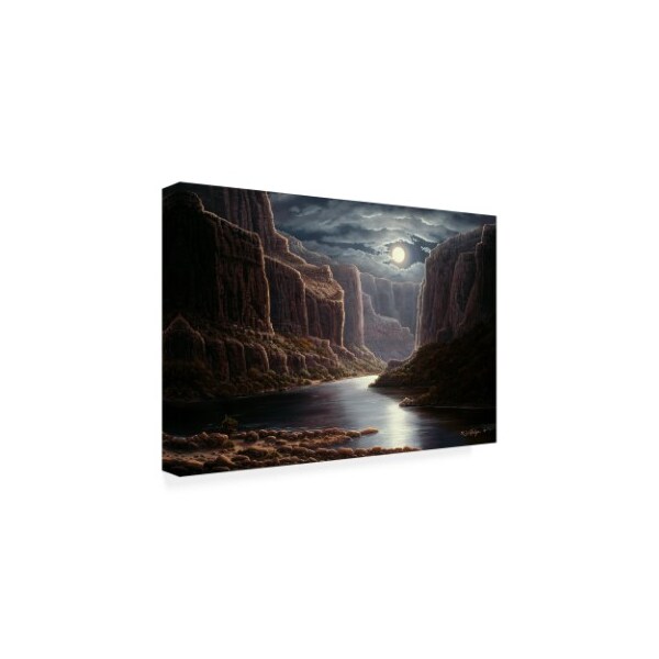 R W Hedge 'Rise And Shine Canyon' Canvas Art,22x32